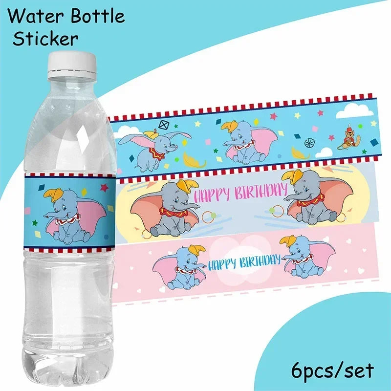 Dumbo Cute Birthday Party Decorations Tableware Kids  Cups Plates Tablewares Set Baby Shower Party Supplies for Children's Day Good Vibrations