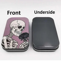 Tinplate Cigarette Case Tobacco Storage Box Flip Cap Humidor Rolling Paper Box Jewelry Candy Coin Key Fishing Organizer Sealed Good Vibrations Adult Super Store