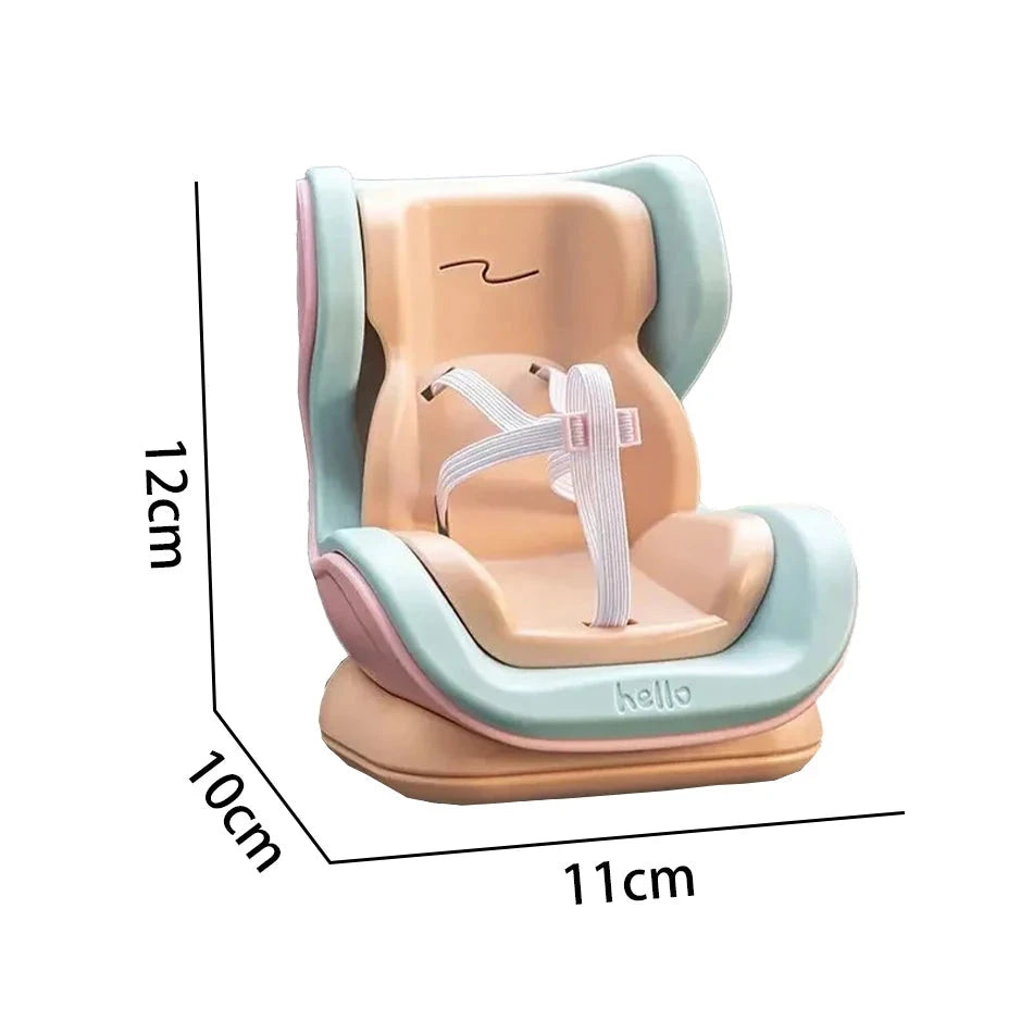 4 Styles For Car Doll Safety Seat Cartoon Chair Model Kawaii Doll Seat Outlet Decor Car Interior Styling Labubu Accessories ﻿ Good Vibrations