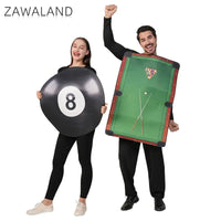 Zawaland 2pcs/set Couple Table Tennis Party Costume Funny Cosplay Jumpsuit Carnival Holiday Clothes Performance Disguise Outfit Good Vibrations
