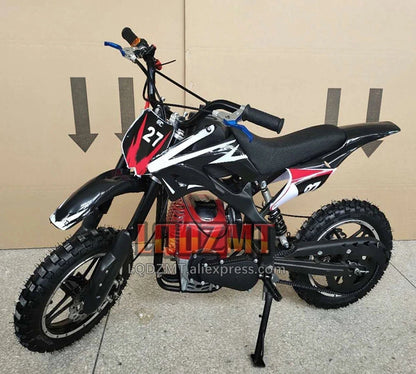 49CC 50CC 4-Stroke ATV OFF-road Gasoline Motorcycle Racing MOTO Dirt Bike Motorbike For Adult Children Boy Girl Child Men Women Good Vibrations