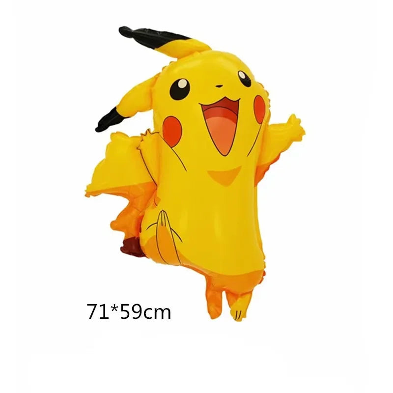 Pokemon Birthday Party Supplies Pikachu Decoration Banner Balloons Tableware Set Plates Napkins Baby Shower Children's Toy Gifts Good Vibrations