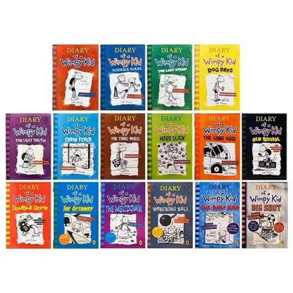 Random 2 Different Books English Diary of A Wimpy Kid Comic Novel Storybook Children Reading Literature Gift Good Vibrations