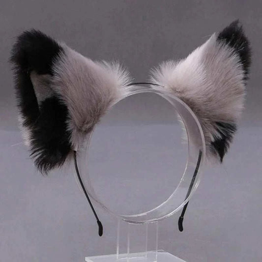 Lolita Animal Cat Fox Ear Hair Hoops Cosplay Faux Fur Hairband