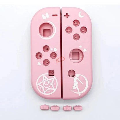 Cartoon pattern Front Back with Middle Frame Shell Housing Case Plastic Cover For Nintend Switch NS NXJoy-Con JoyCon Controller Good Vibrations