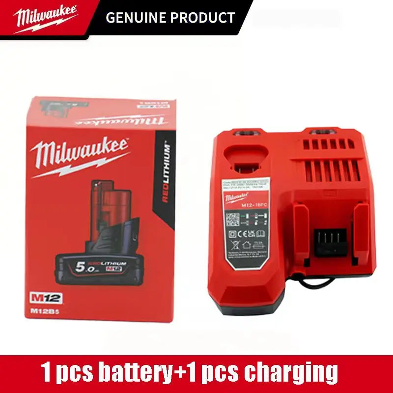 Milwaukee 12V Battery, Comes with Packaging Color Box  12V Battery M12B6 6000mAh  Rechargeable tool battery M12 Hot Promotion Good Vibrations