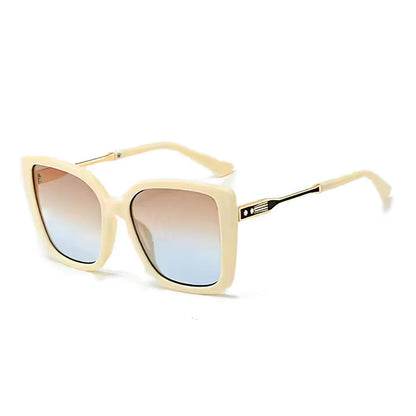 2025 Fashionable Women Sunglasses Large Frame Gradient Color Glasses for Women Exquisite Design for Women Sunglasses for Women Good Vibrations