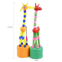 Montessori Toys Educational Wooden Toys for Children Early Learning Exercise Baby Fingers Flexible Materials Giraffe Toy Gifts Good Vibrations