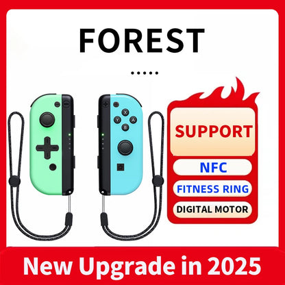 Wireless Switch Joypads, Switch Controller Compatible with Switch/OLED/Lite,Joy Pads for Switch Support NFC FITNESS RING Good Vibrations