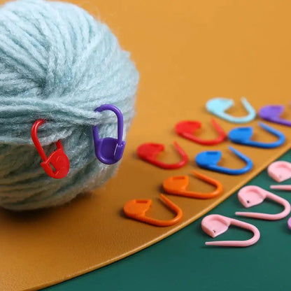 100-1000pcs Mix Color Plastic Resin Small Clip Locking Stitch Markers Crochet Latch Knitting Tools Needle Clip Hook Sewing Tool Good Vibrations