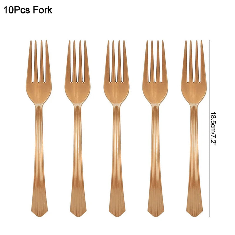 Rose Gold Party Disposable Tableware Set Paper Plate Cup Kids Adult Birthday Wedding Bachelorette Party Decoration Baby Shower Good Vibrations