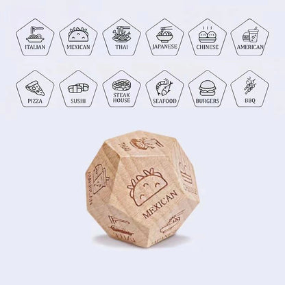 Dice for Her Him Couples Gift Ideas Food Decision Dice Games Christmas Birthday Valentines Day Gifts for Wife Husband Good Vibrations