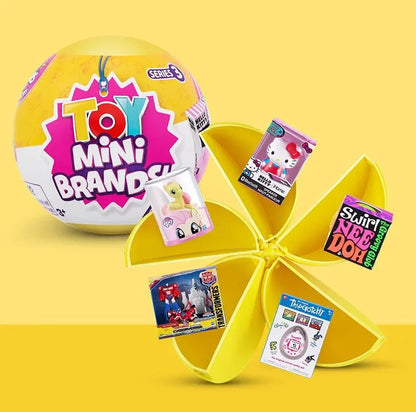 5 Surprise Ball Mini Brands Supermarket Shopping Scene Miniature Gashpon Capsule Toy Figurines Collection Kids Birthday Gifts Good Vibrations
