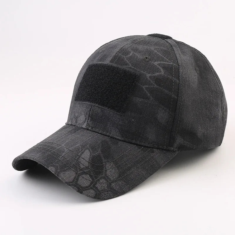 Outdoor camouflage hat Baseball hat Hunting hat Sports hat Bicycle hat Men Women Adult hat Duck tongue hat with curved brim Good Vibrations