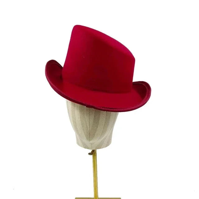 New High Quality Man Fedora Unisex Gentleman Cosplay Derby Bowler Hat British Shape Hat Autumn Magic Hat Feather Accessories Good Vibrations