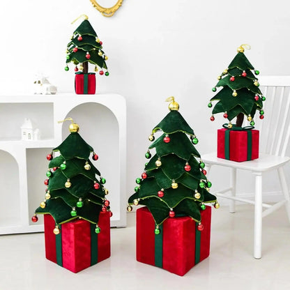Artificial Christmas Tree Home Decor Gift Decorative Crafts Tabletop Centerpiece for Party Bedroom Indoor Dining Room Table Good Vibrations