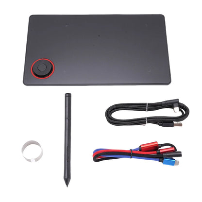 Graphic Drawing Tablet 5080LPI Digital Art Tablet with 8192 Level Pressure Non Battery Pen for PC Tablet Graphic Drawing Tablet Good Vibrations