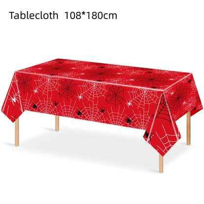 Cartoon Spider Theme Party Decor Tablecloth Party Supplies Table Cover Supers Heros Boys Favor Baby Shower Birthday Party Gifts Good Vibrations