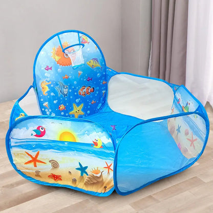 Toy Tent Cartoon Play Game House Ball Pool Pits With Basket Sport Portable Foldable Outdoor Educational Toys For Children Kids Good Vibrations