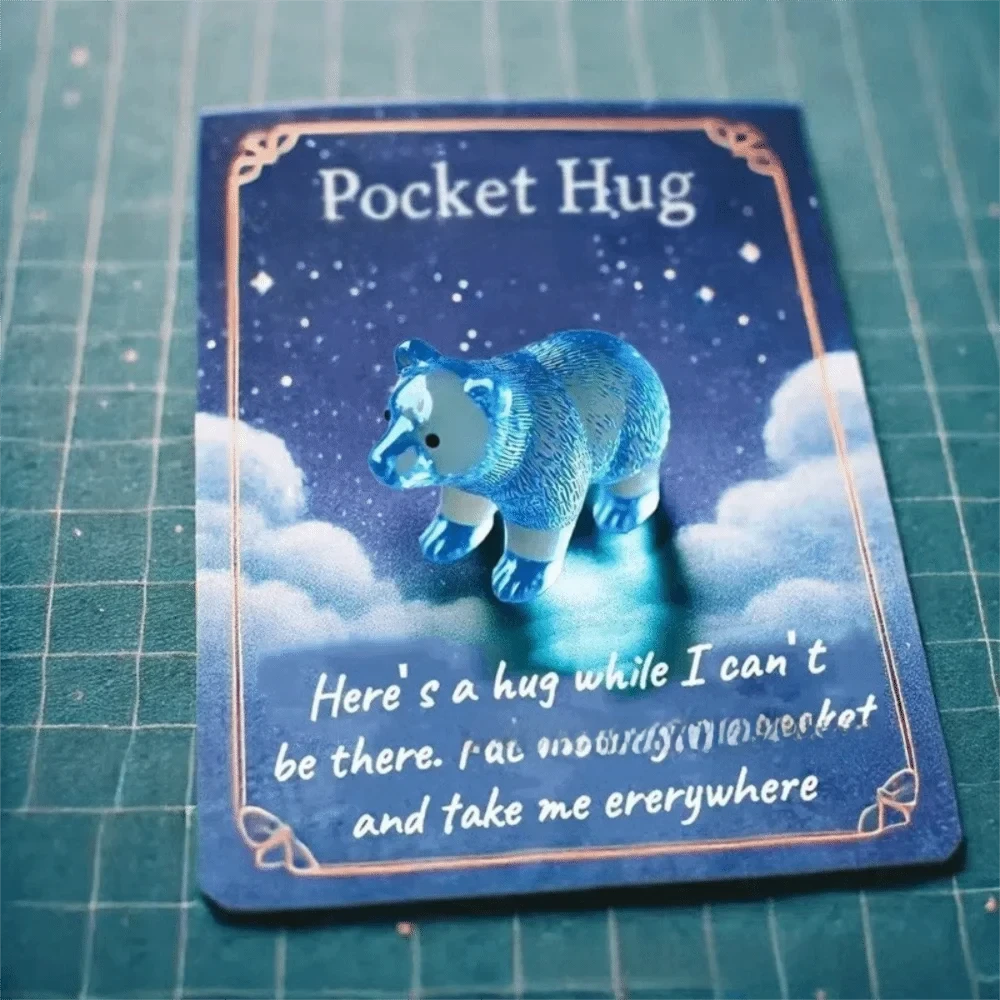 New With Card Animal Pocket Hug Gifts Cute Sentimental Inspirational Comfort Keepsake Encouragement Cute Pocket Hug For Kids Good Vibrations