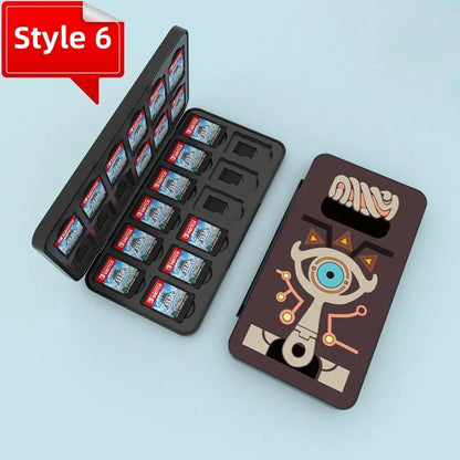 Protective Game Card Case Switch 24 Slots Storage Box Game Cartridge Case For Switch OLED Lite Dustproof Fall Prevention Good Vibrations