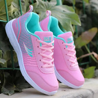 Women's tennis Ladies Daily Women's Shoes Casual Sports Korean Fashion Breathable Flat Bottom Running Light Travel Sneakers Good Vibrations