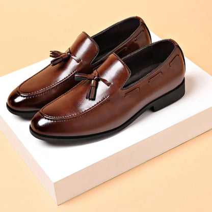 Men's Dress Shoes New Pu Leather Fashion Shoe for Mens Large Size Business Formal Casual Shoes Slip on Wedding Men Shoes Zapatos Good Vibrations