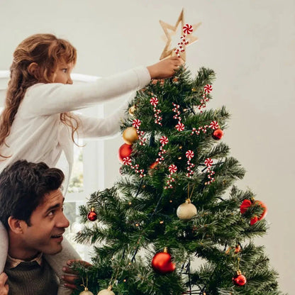 Christmas Candy Cane Decorations Christmas Tree Decoration Red White Lollipop Decoration Curved Candy Christmas Tree Stems Decor Good Vibrations