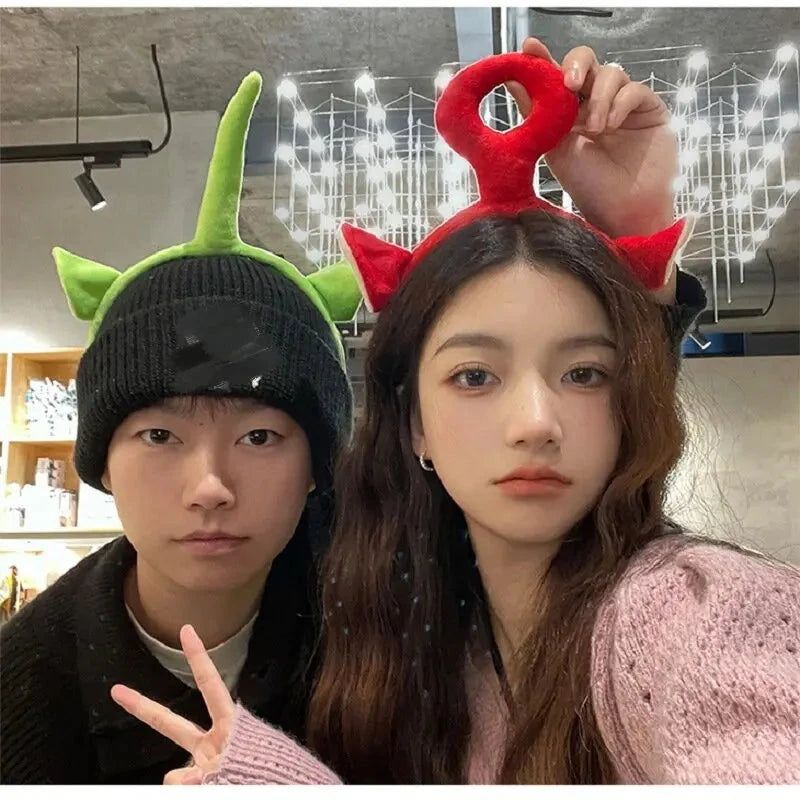 Anime Teletubbies Headband blind box Cartoon Funny Cute Face Washing Headband Hairband Hairpin Headwear Hair Accessory Girl Gift Good Vibrations