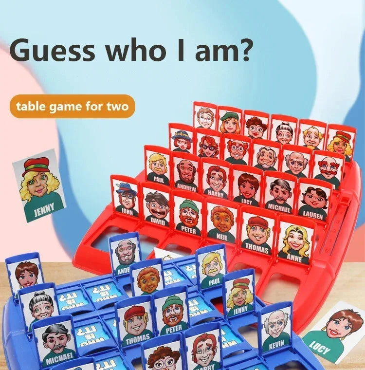 Guess Who I Am Board Game Toy Parent-child Friend Interaction Game Children's Logical Reasoning Puzzle Toys for Boy Girl Gifts Good Vibrations