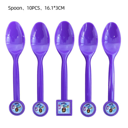Gabby Doll House Birthday Party Decoration Cat Cutlery Cup Plate Stickers Baby Shower Children's Party Balloon DIY Toy Supplies Good Vibrations