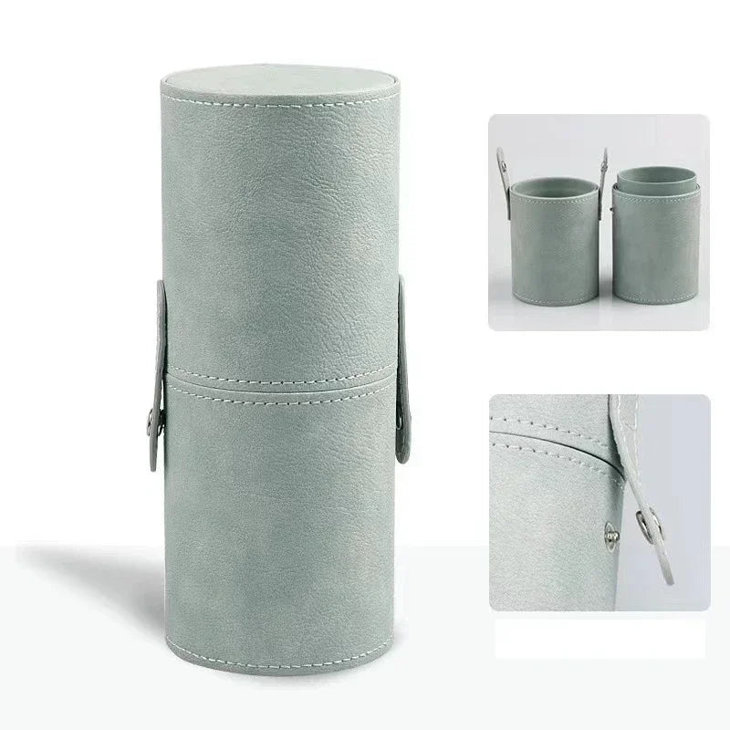 PU Leather Travel Empty Cosmetic Brushes Pen Holder Makeup Artist Bag Brushes Organizer Make Up Tools Good Vibrations