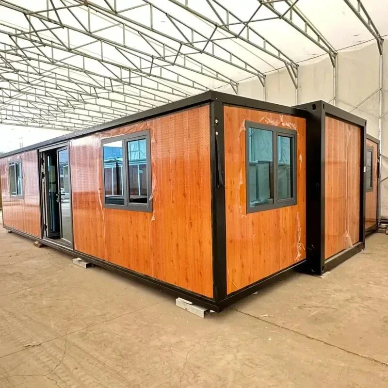 Portable Expandable Container House for Family Leisure with 2-3 Bedrooms, Parent-Child Homestay Venue, 40ft 20ft Tiny House. Good Vibrations