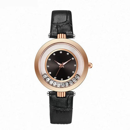 Watches For Women Female Luxury Temperament Ladies Watch Leather Belt Diamond Watch Analog Quartz Watch Reloj Mujer Montre Femme Good Vibrations