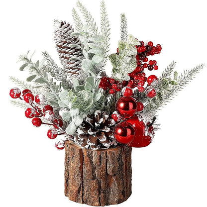Small Christmas Tree Tabletop Artificial Christmas Tree Decorations With Holiday Ornaments For Home Indoor Christmas Decorations Good Vibrations