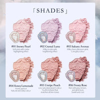 Flower Knows Makeup Unicorn Strawberry Rococo Embossed Blush On Natural Cheek Matte Long Lasting Blusher Makeup 6 Colors 5g Good Vibrations