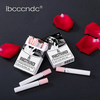4 pcs/set Cigarette Lipstick Set Long Lasting Lip Glaze Matte Lip Gloss Waterproof Lip Stick Tube Nude Lip Tint Makeup Cosmetics Good Vibrations