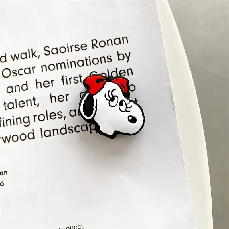 Snoopy Cartoon Cable Sleeve with Cable Bite Protector Soft USB Protective Data for IPhone USB Charger Cable Cord Protector Good Vibrations