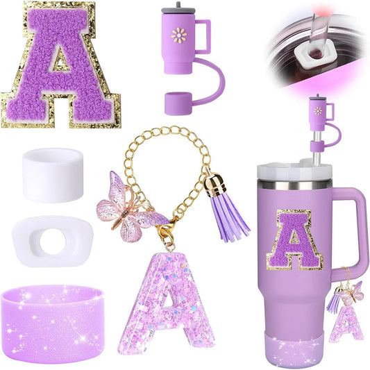 6PCS Cup Accessories Set for Stanley Cup  40oz tumbler with handle Including Silicone Straw Topper and Boot, Spill Proof Stopper Good Vibrations Adult Super Store