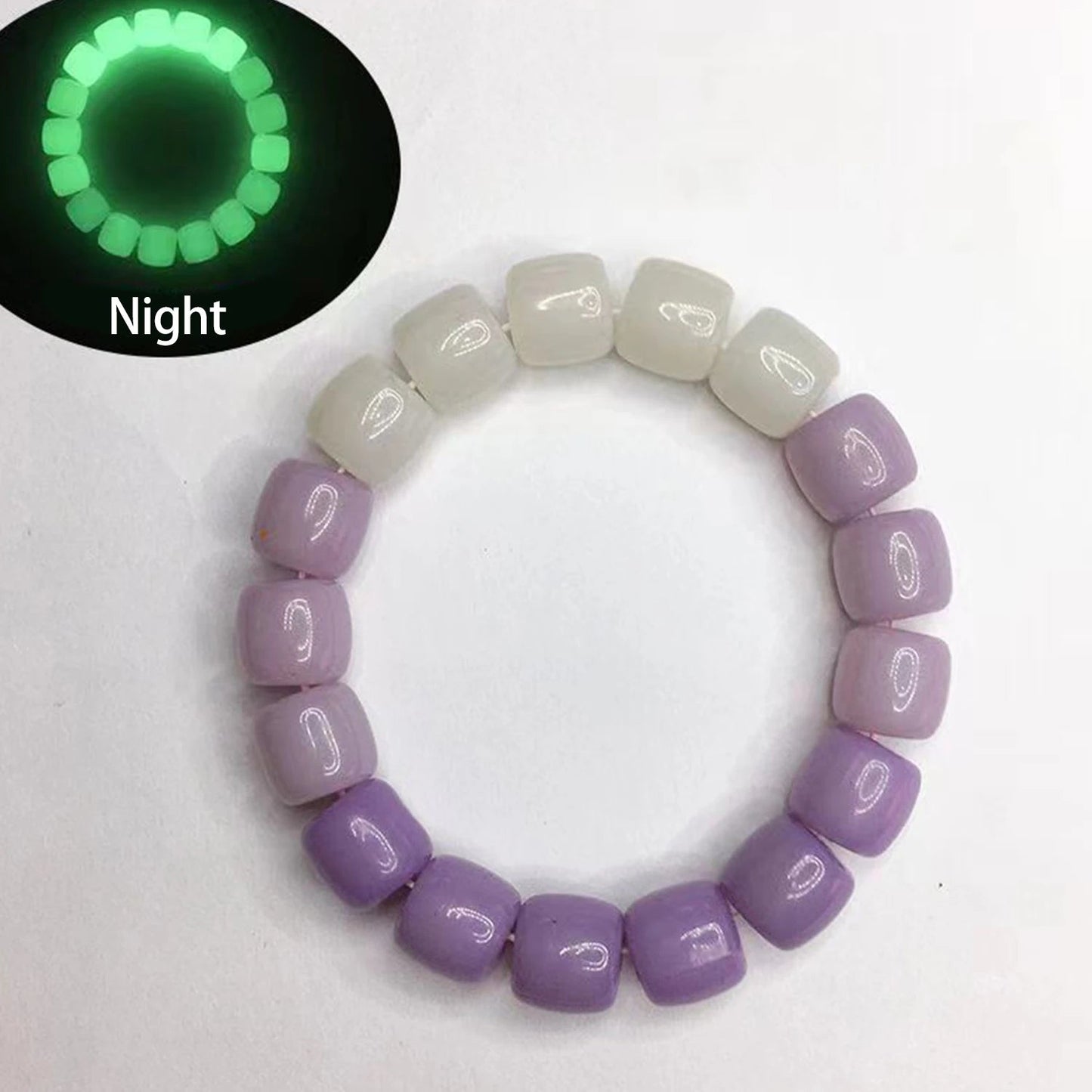 Luminous Bracelets For Women Men Fluorescent Natural Stone Bracelet Night Light Glowing Beads Bangle Fashion Jewelry Couple Gift Good Vibrations