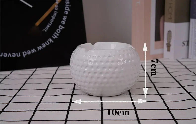 Home decoration,Ashtray,desk accessories,smoking accessoiries,Basketball, football, tennis, golf ball shaped ceramic ashtray Good Vibrations Adult Super Store