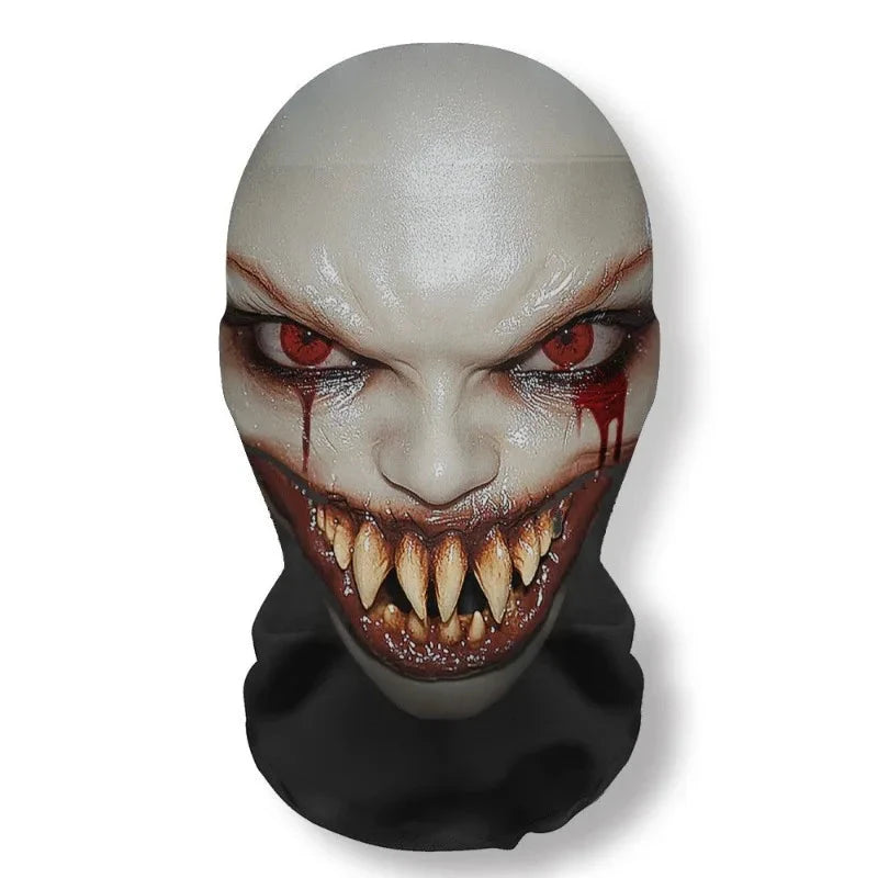 Halloween Mask Cosplay Props Balaclava Full Face Elastic Mesh Breathable Skull Headcovers Horror Party Halloween Ghost Face Good Vibrations