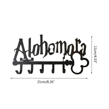 Halloween for Creative Metal for Key Holder wih 5 Hooks Iron Art Wall Mounted Adhesive Black Hanger  Hat Towel for G5AB Good Vibrations