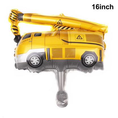 Construction Birthday Cake Decor Dump Truck Excavator Tractor Cupcake Toppers Kids Birthday Baby Shower Party Decors Supplies Good Vibrations