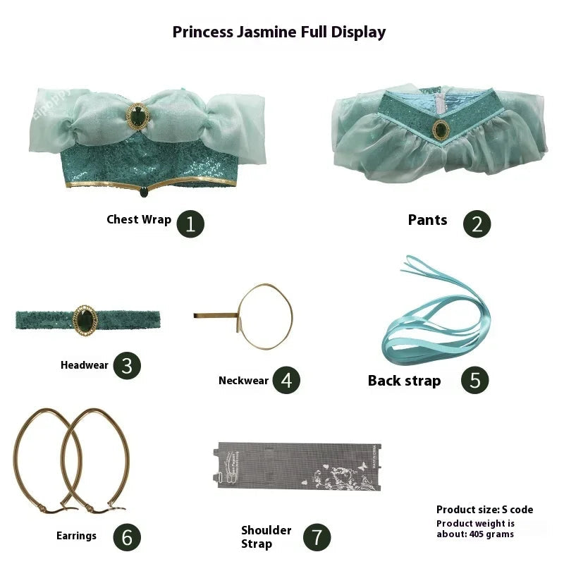 Cosplay Costumes, Adult Performance Costumes, Christmas Ladies' Birthday Parties, Carnival Jasmine Princess Dresses Good Vibrations