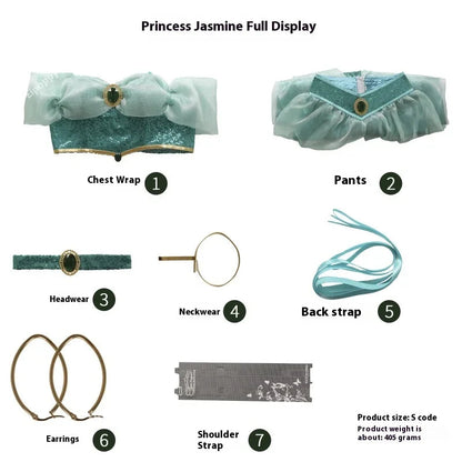 Cosplay Costumes, Adult Performance Costumes, Christmas Ladies' Birthday Parties, Carnival Jasmine Princess Dresses Good Vibrations