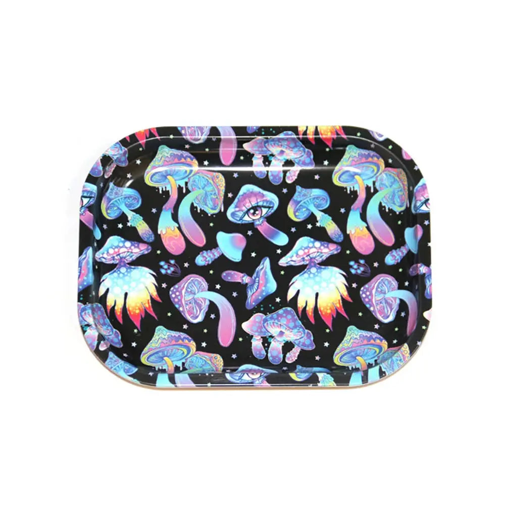 Rolling Tray Smoking Grinder Accessories Cigar Hand Roll Tinplate Tray Ashtray Home Party Gifts for Men Women Good Vibrations Adult Super Store