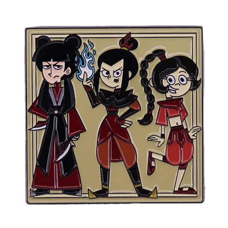 AVATAR The Last Airbender Enamel Pins Tui and La Appa Aang Metal Brooch Badge Fashion Jewellery Backpack Accessory Gifts Good Vibrations