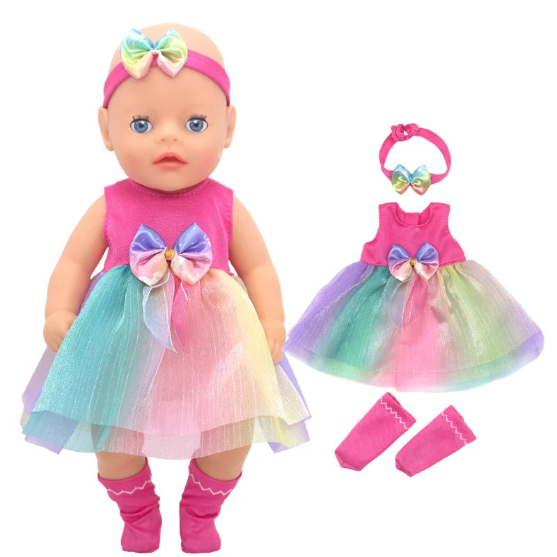 36cm Reborn Baby Doll Clothes 14 Inch Doll Outfit Rompers Toys Wears Good Vibrations