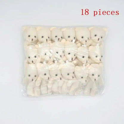 10/12/18/20Pcs Birthday Wedding Party Favors Supplies DIY Accessory Mini Cute Cartoon Plush Bear Girl Gift Doll Toys Good Vibrations